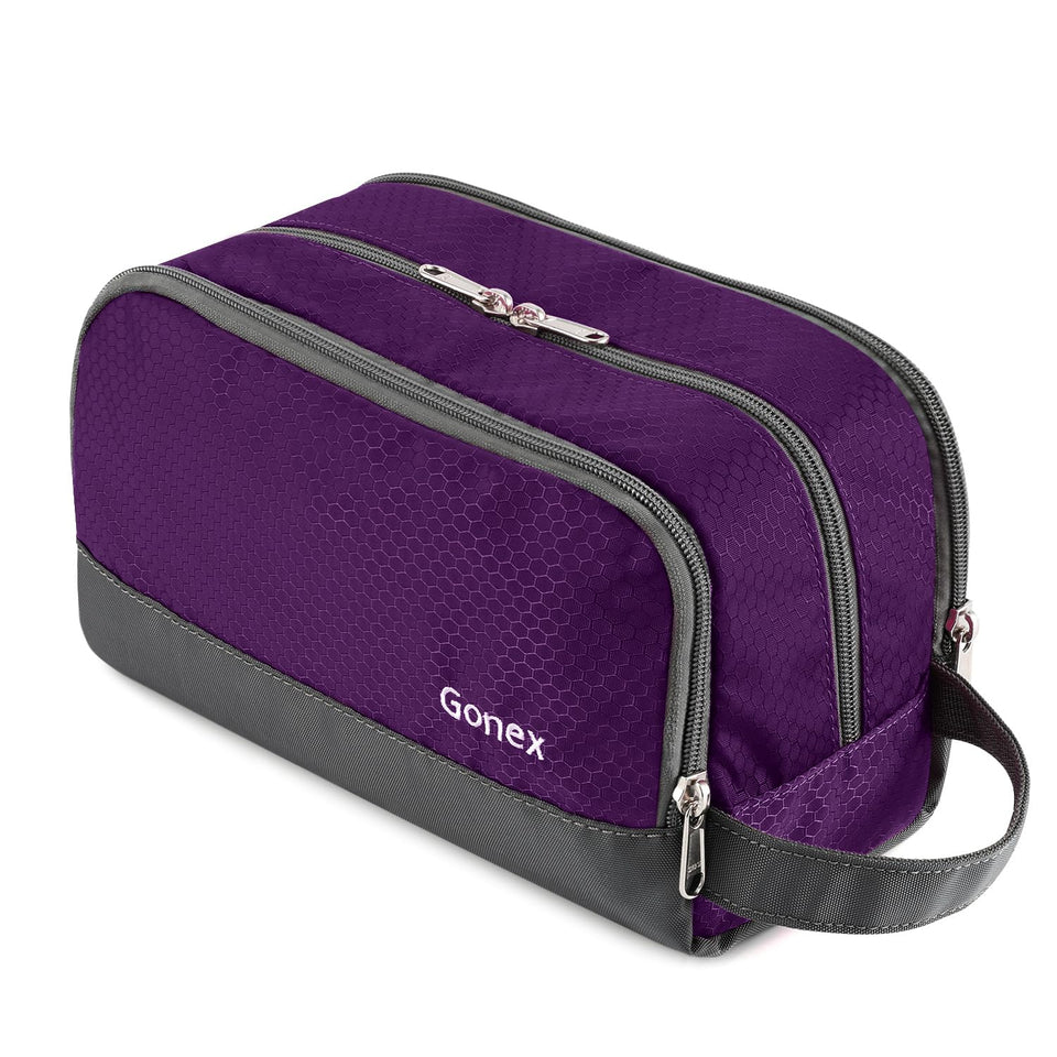 Gonex travel toiletry bag in water-resistant nylon for durable travel use.