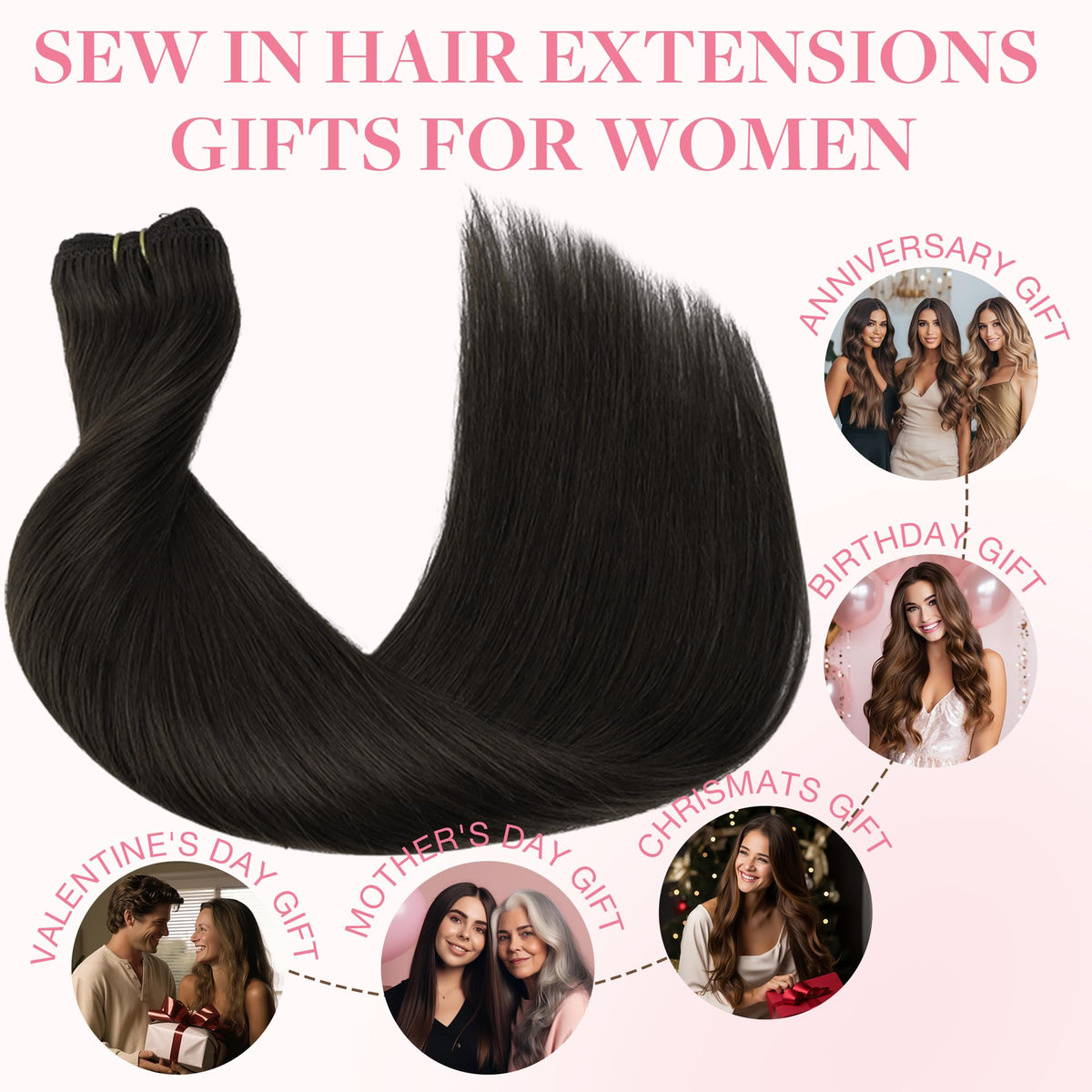 GOO GOO breathable wefts offer comfortable all-day wear.