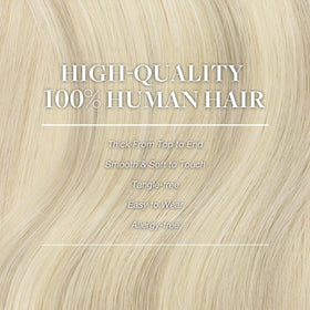 GOO GOO 20-inch Remy human hair adds length and softness.