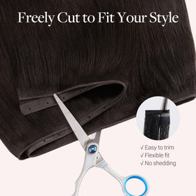 GOO GOO Butterfly Weft: cut-to-width feature for customizable volume.