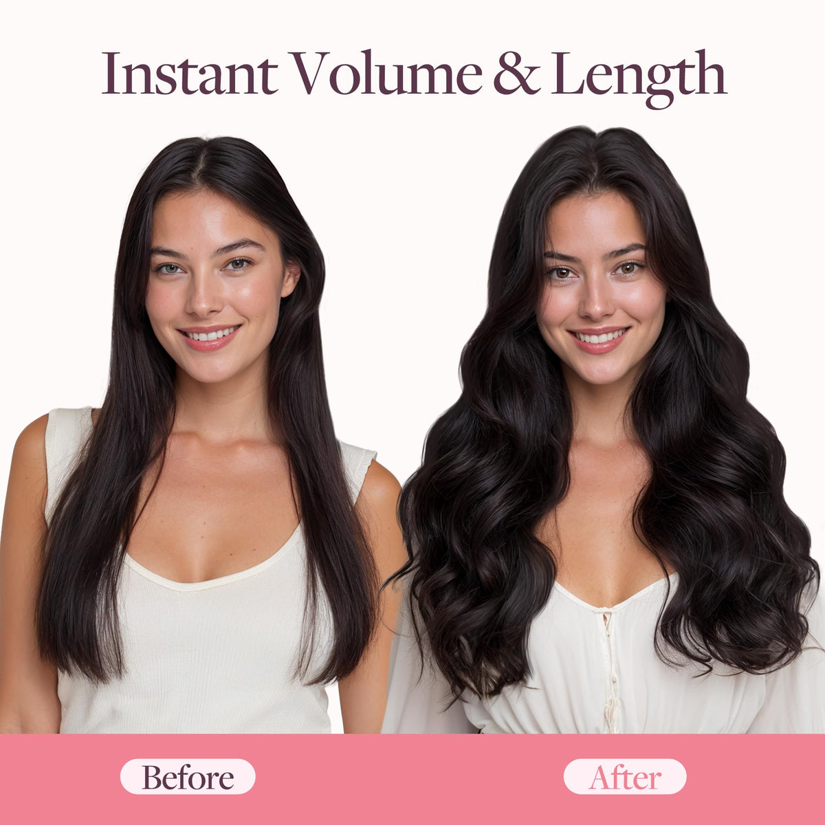 GOO GOO Butterfly Weft: natural shine blends with your hair for a seamless match.