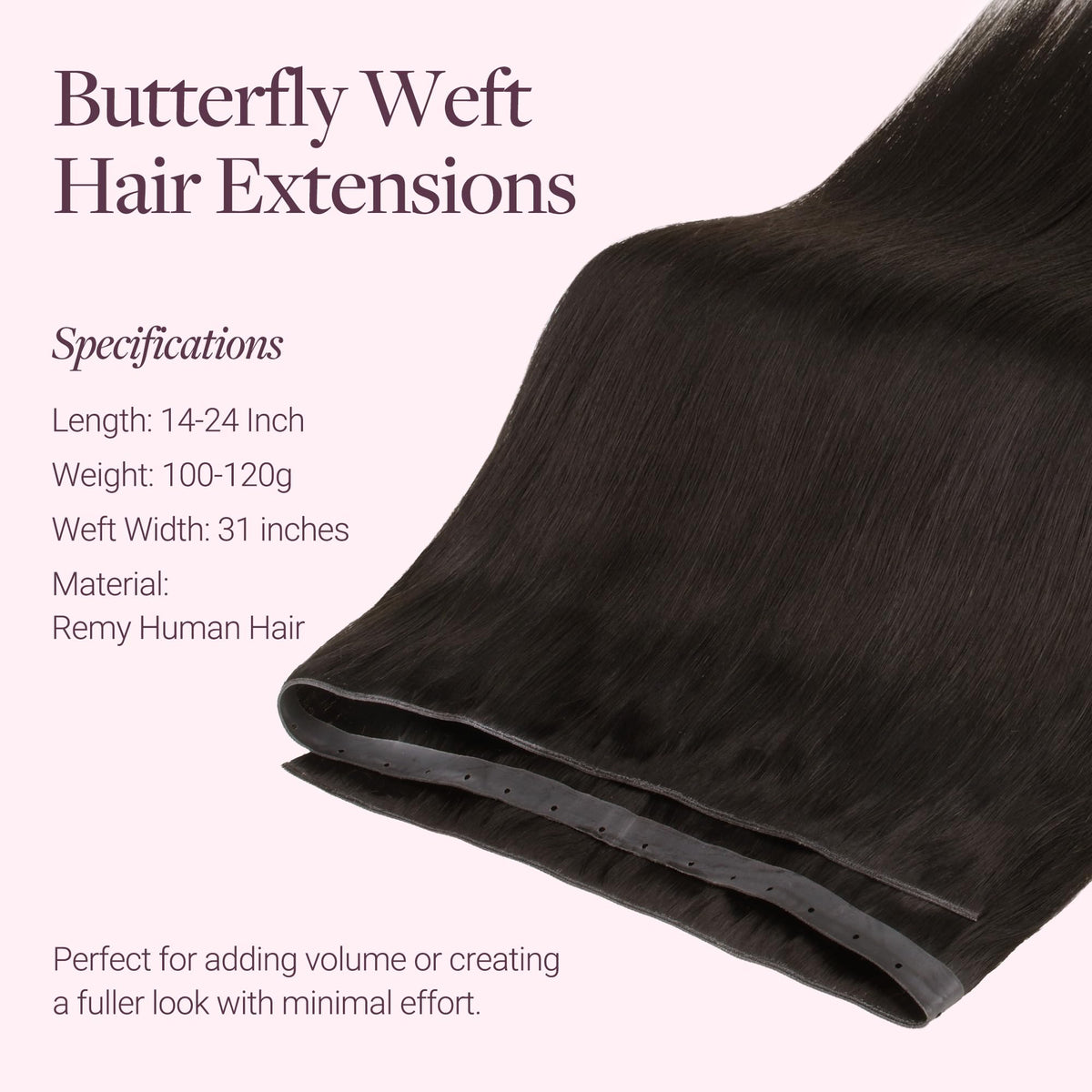 GOO GOO Butterfly Weft: strong edges prevent fraying for repeated use.