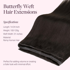 GOO GOO Butterfly Weft: strong edges prevent fraying for repeated use.