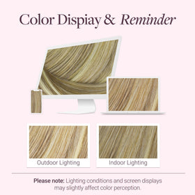 GOO GOO caramel latte mocha ash blonde highlights blend seamlessly with natural hair.