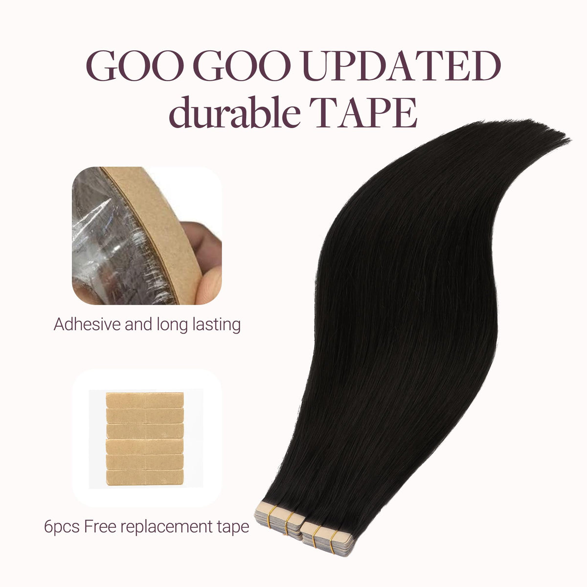 GOO GOO Care guide demonstrates washing and air-drying for longer life.