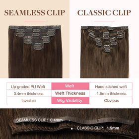 GOO GOO 18-inch clip-in extensions add length and drama to everyday styles