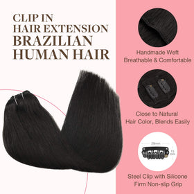 GOO GOO clip-in hair extensions 22-inch length ready for dramatic volume