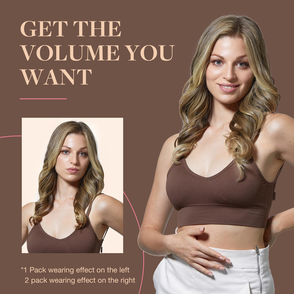 GOO GOO 22-inch clip-in extensions offer dramatic length