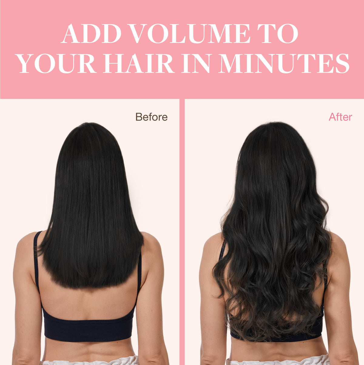 GOO GOO heat styling safe clip-in extensions up to 250F