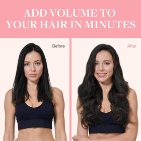 GOO GOO natural black 1B shade blends easily with dark hair.