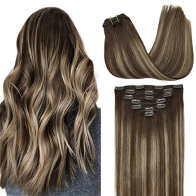 GOO GOO real human hair clip-in extensions for natural-looking length