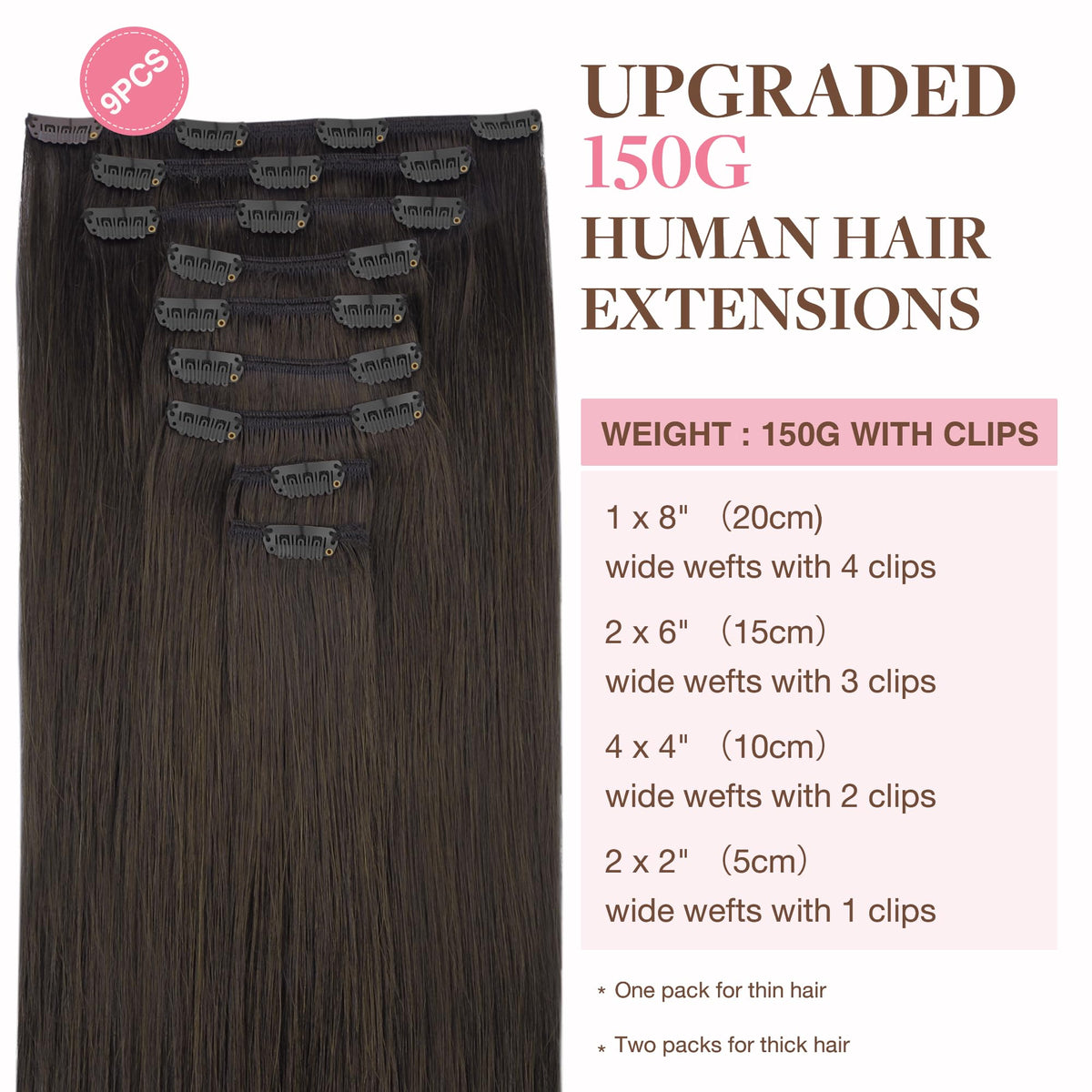 GOO GOO clip-in extensions with Remy hair blend naturally