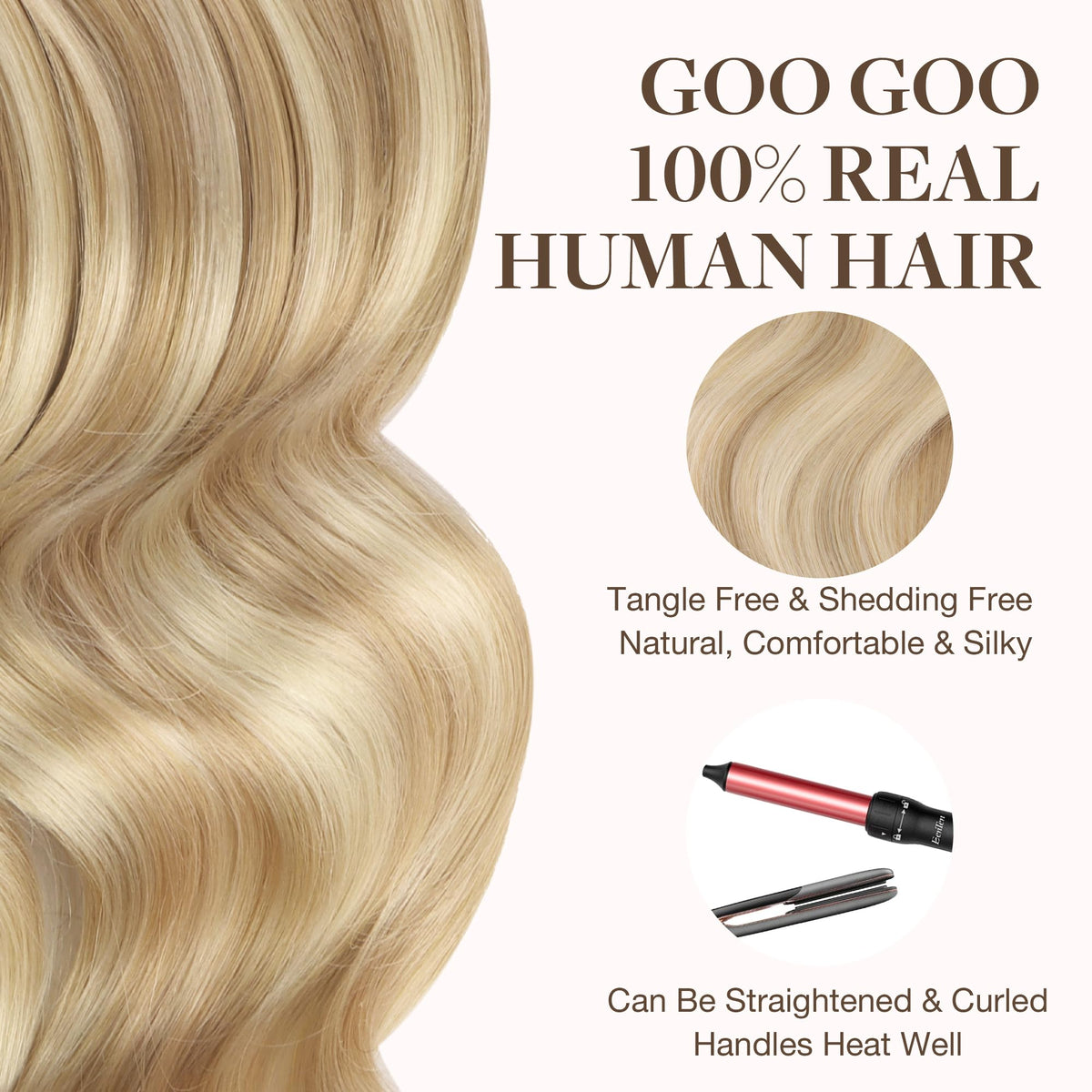 GOO GOO Easy application and removal for safer at-home styling