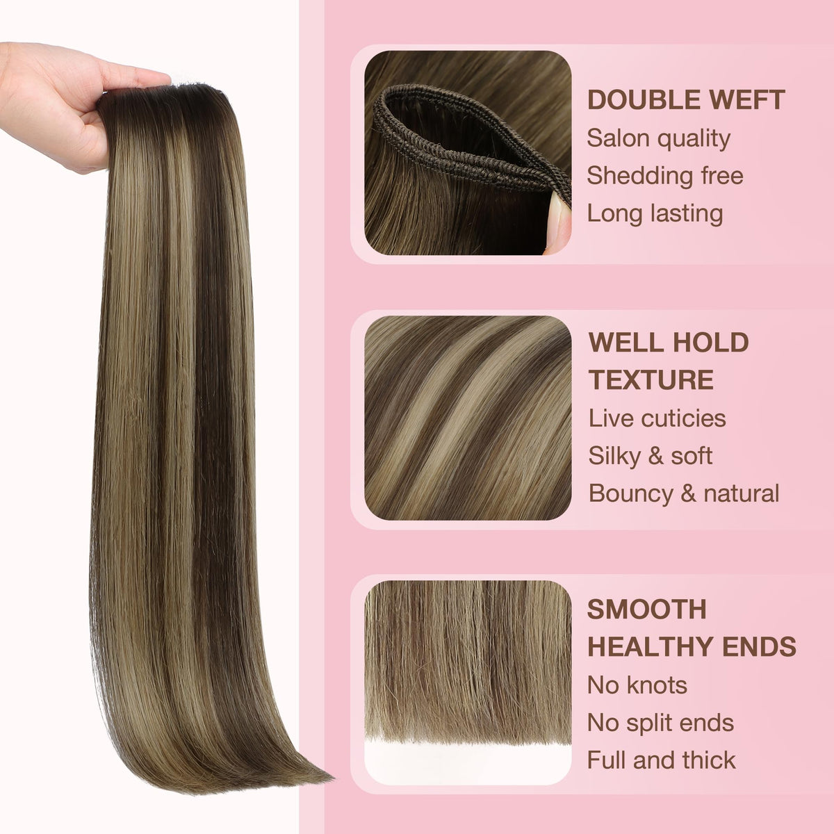 GOO GOO enhanced double weft adds volume