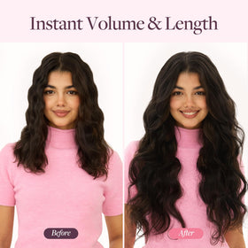 GOO GOO front fill and back fill extensions add balanced volume.