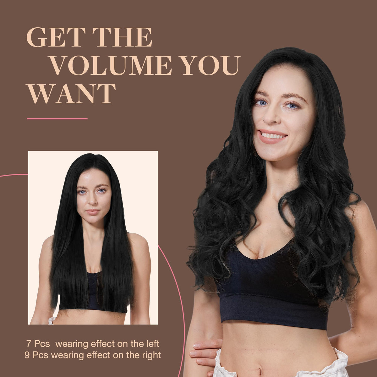 GOO GOO heat styling compatibility up to 250F for versatile looks.