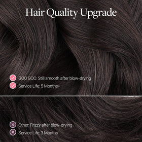 GOO GOO Invisi Edge 1B natural black color for discreet shade matching.