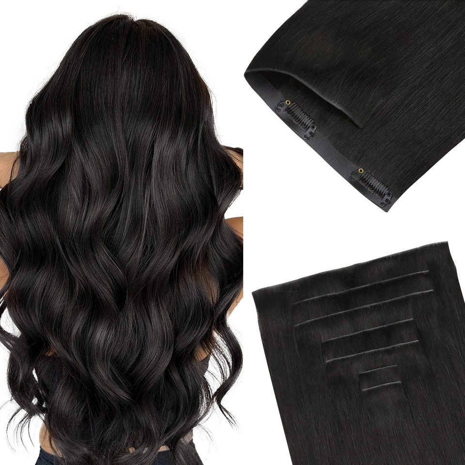 GOO GOO Invisi Edge 18in seven-piece pack for natural volume and seamless blend.