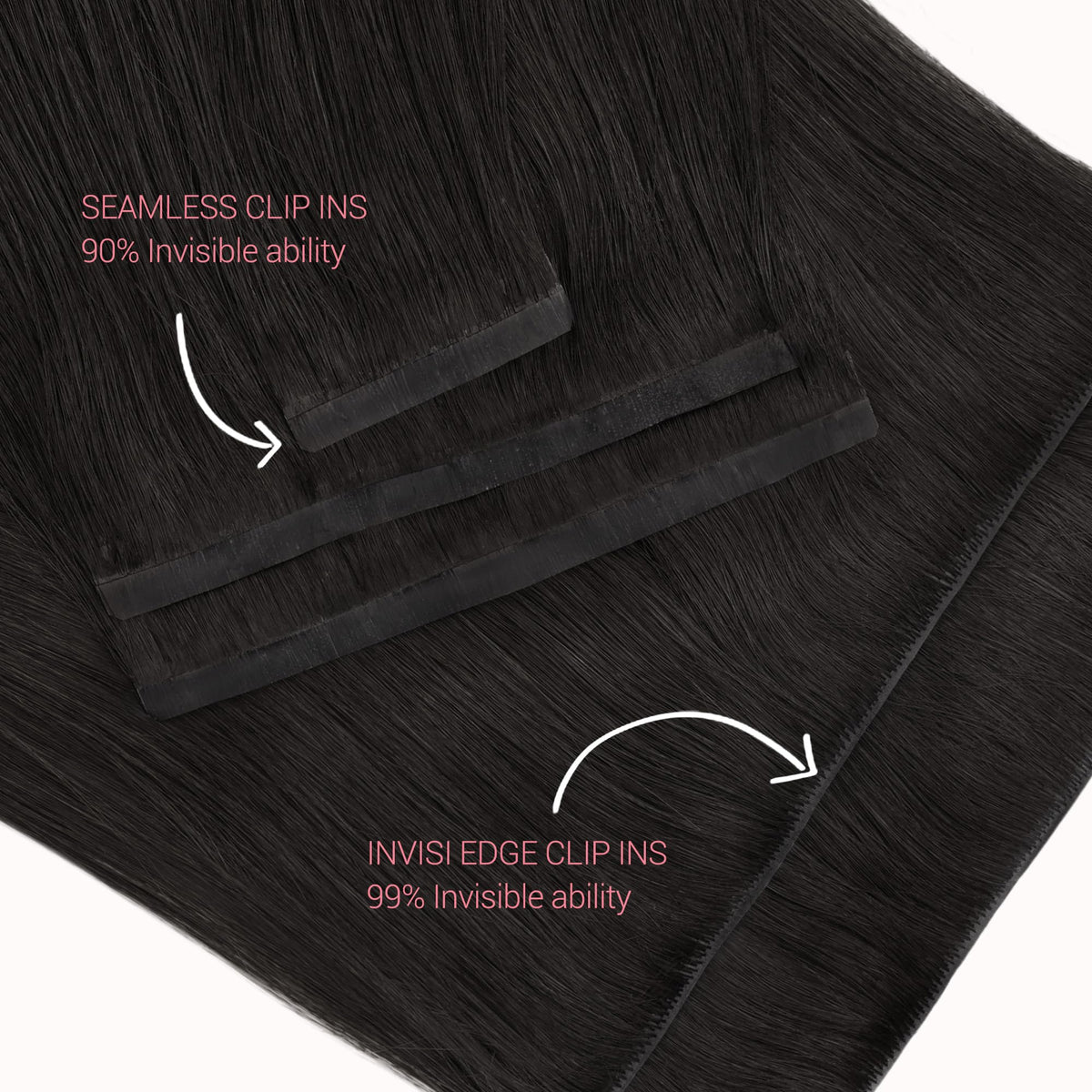 GOO GOO Invisi Edge 18in natural shine blending invisibly for everyday elegance.