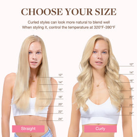 GOO GOO heat-friendly hair extensions tolerate styling up to 250F.