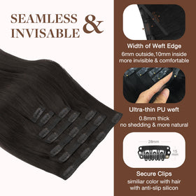 GOO GOO lightweight clips cushion the scalp.