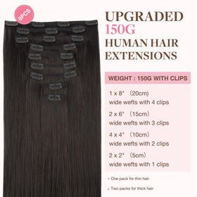 GOO GOO real human hair clip-ins application view for easy volume.