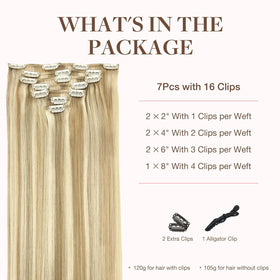 GOO GOO real human hair clip-ins for natural shine and easy styling