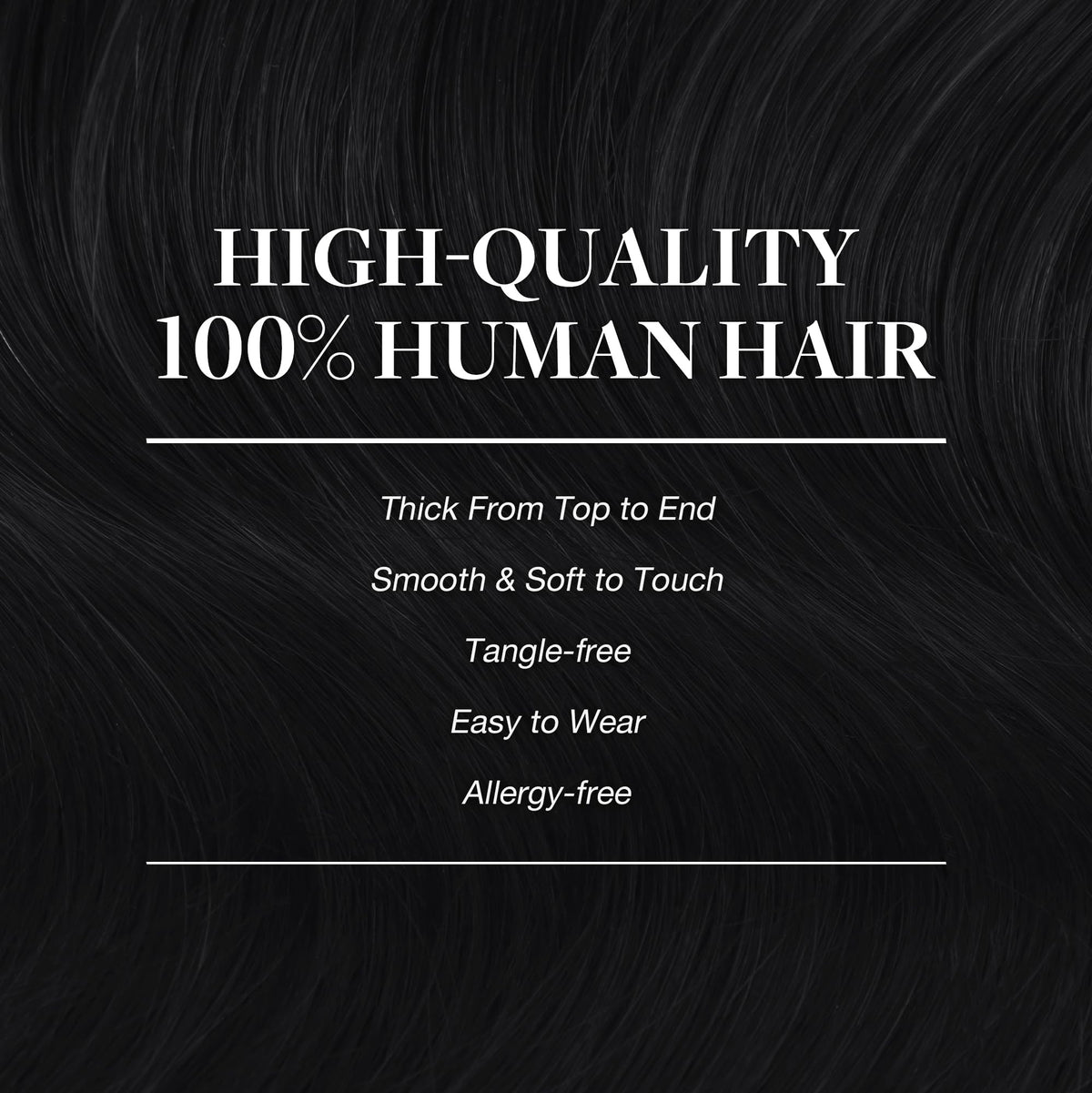 GOO GOO real human hair extensions with smooth texture blend