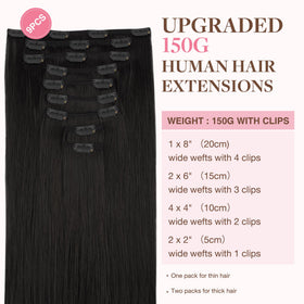 GOO GOO Remy clip-ins with seamless design for smooth styling