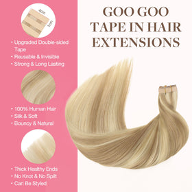 GOO GOO Remy hair texture creates smooth, tangle-free extensions for everyday wear