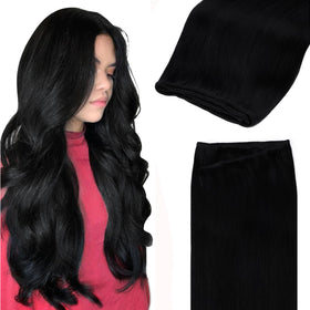 GOO GOO sew-in extensions jet black 24-inch for seamless blend
