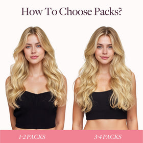 GOO GOO silky straight extensions with thick ends for a polished look