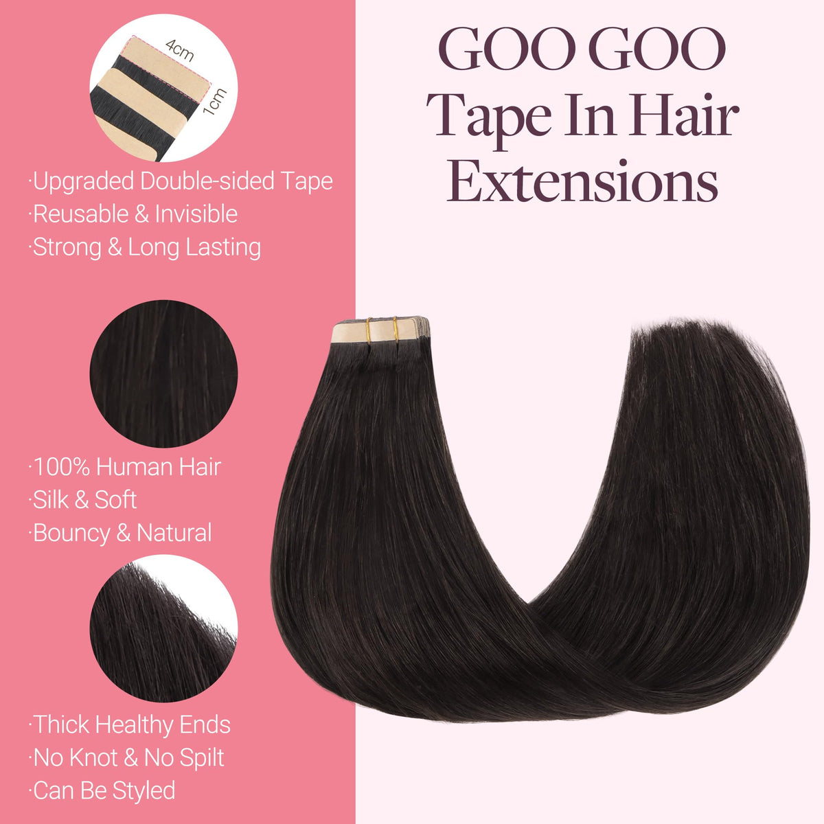GOO GOO skin-weft seamless installation for comfortable wear and quick application.