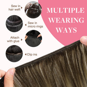 GOO GOO straight silky remy weft for smooth styling