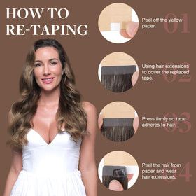 GOO GOO extensions silky straight with thick ends for sleek styling.