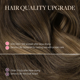GOO GOO color blend 3/8/613 walnut to ash brown and bleach blonde.