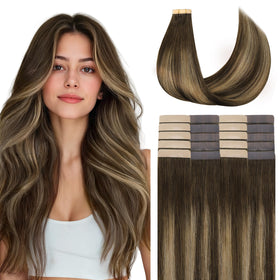 GOO GOO tape-in extensions in Remy hair for a natural blend