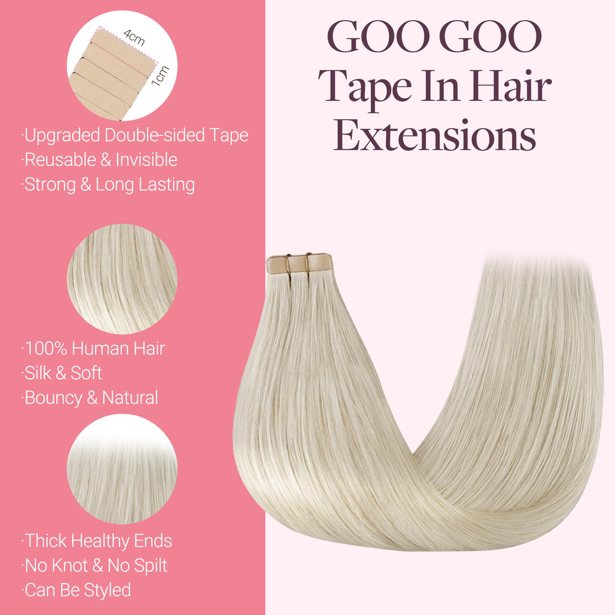 GOO GOO seamless attachment skin-weft for discreet wear