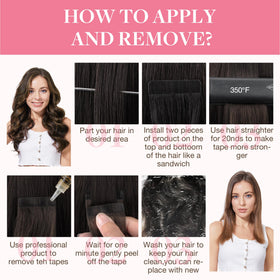 GOO GOO silky straight texture with thick ends for a polished finish.