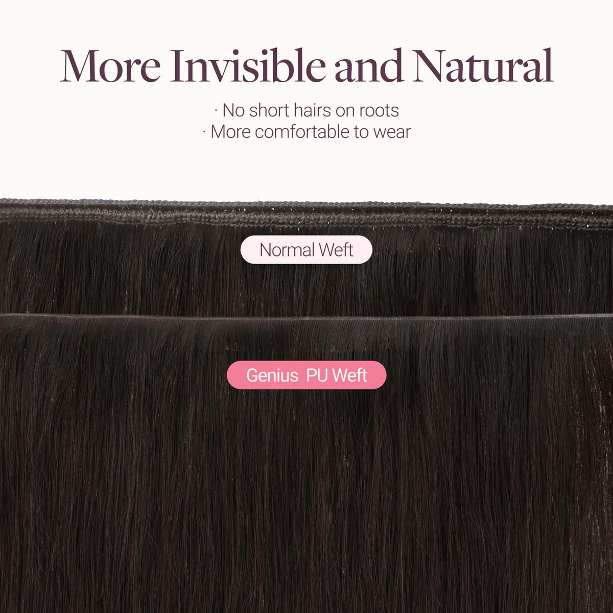 GOO GOO adhesive layer visible, secure hold without sewing