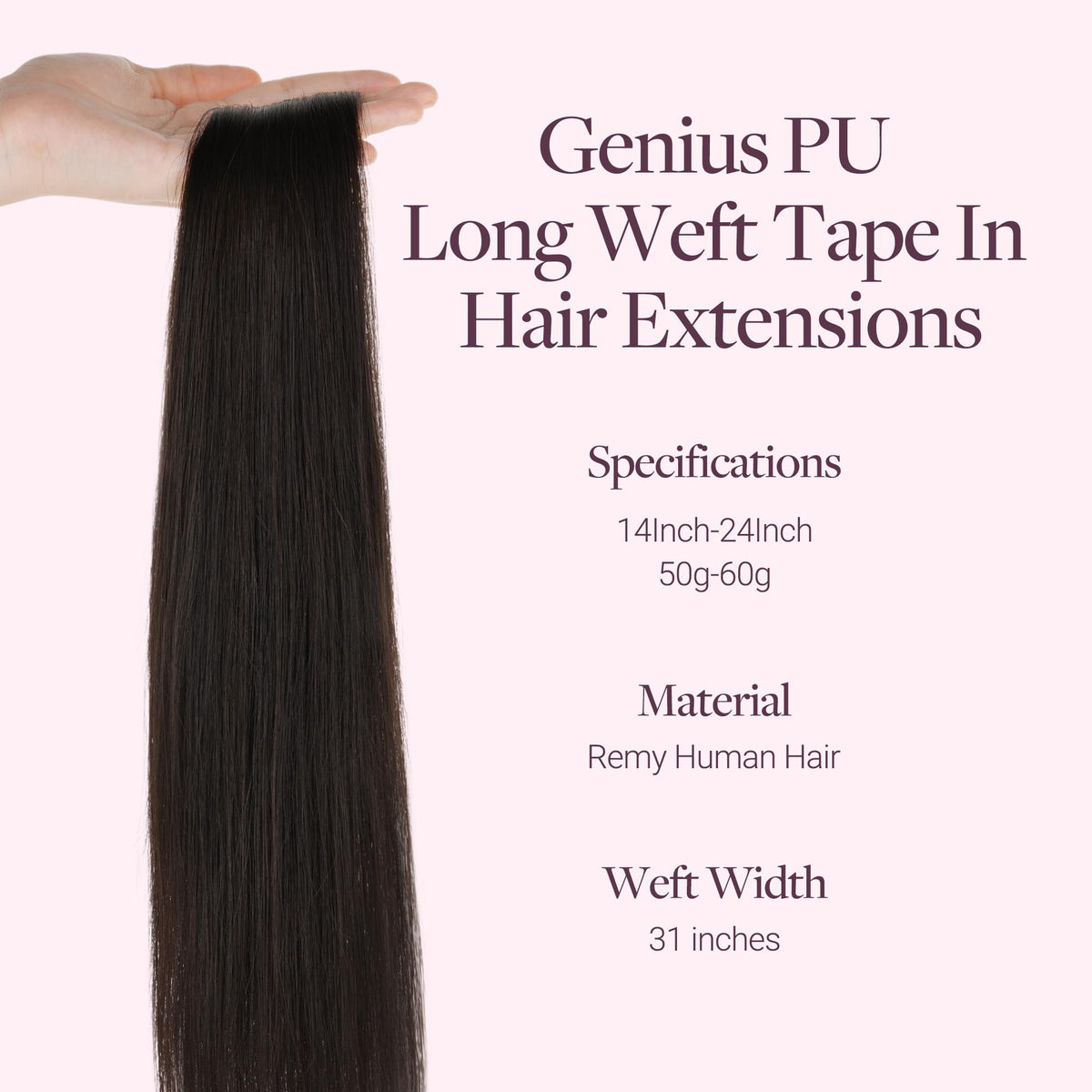 GOO GOO weft cut-to-width for customizable placement