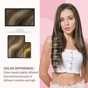 GOO GOO weft extensions compatible with sew-in, clips, glue, or tape