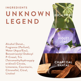 Good Chemistry Unknown Legend on-the-go spray in hand for quick refresh.
