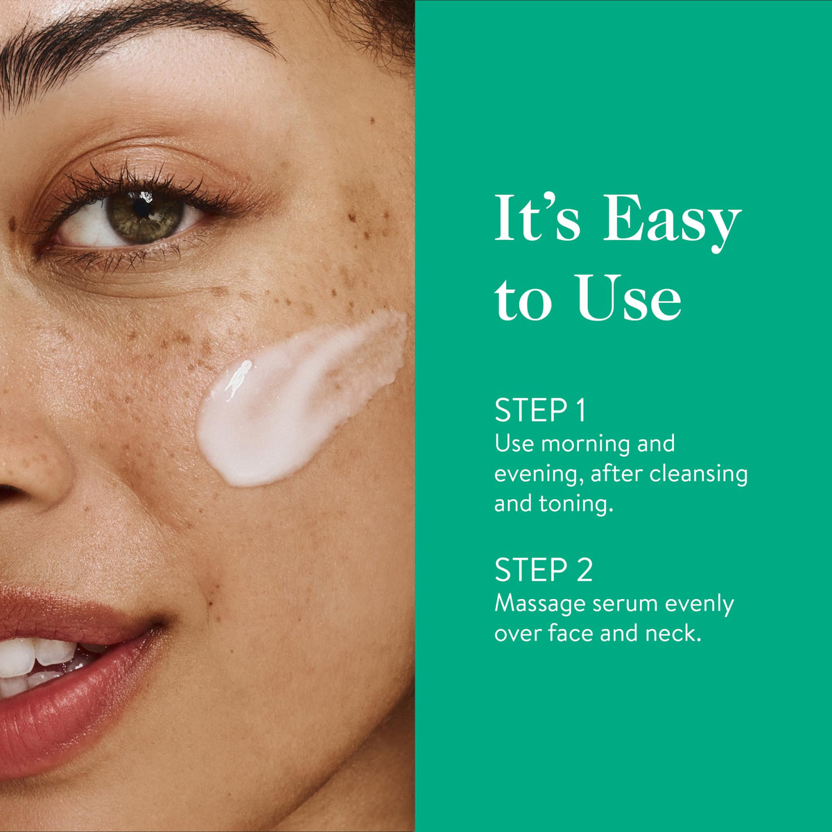 Good Clean Goop Beauty Healthy Aging Serum on hand demonstrates quick absorption and hydration.