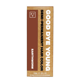 Good Dye Young auburn color bottle showing vibrant, conditioning semi-permanent color.