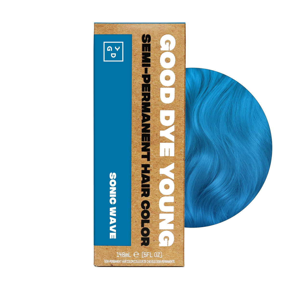 Good Dye Young cool-water rinse tip visual to minimize fading.