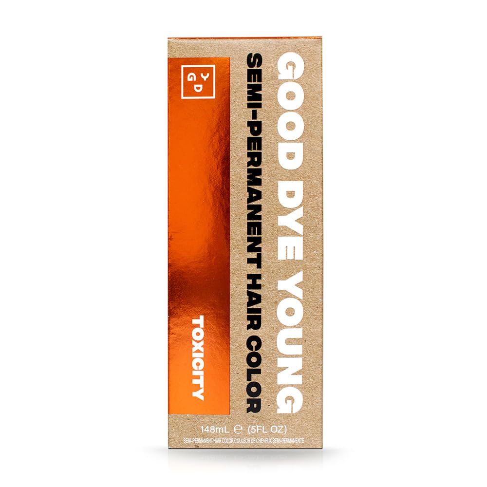 Good Dye Young Copper Orange semi-permanent dye bottle showing vibrant conditioning color
