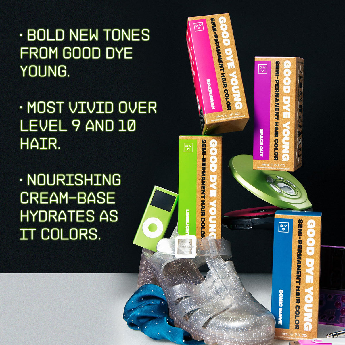 Good Dye Young Limelight packaging communicates 5 fl oz size for home use.