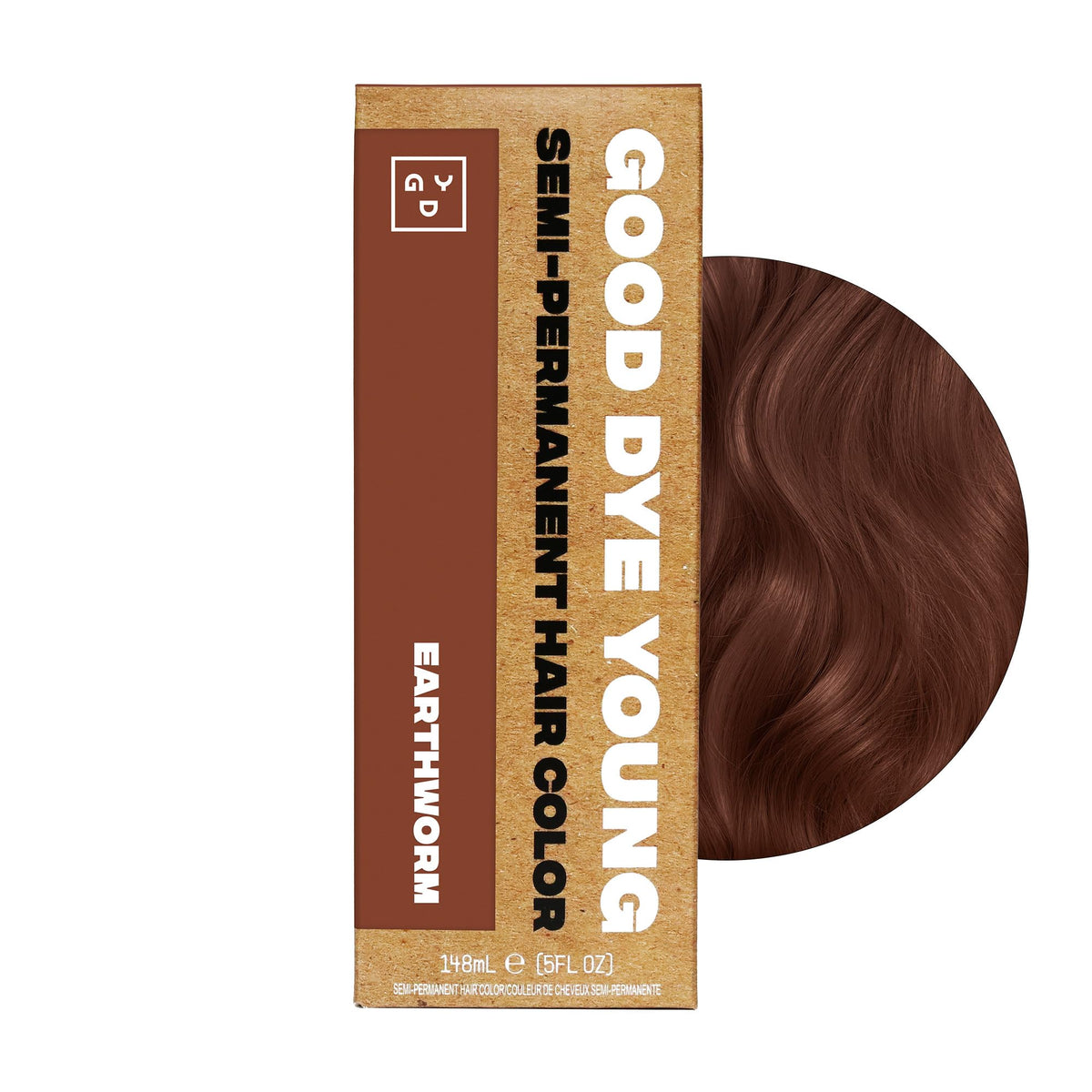 Good Dye Young packaging highlights vegan, cruelty-free branding and shade names.