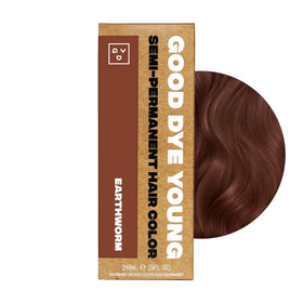 Good Dye Young packaging highlights vegan, cruelty-free branding and shade names.
